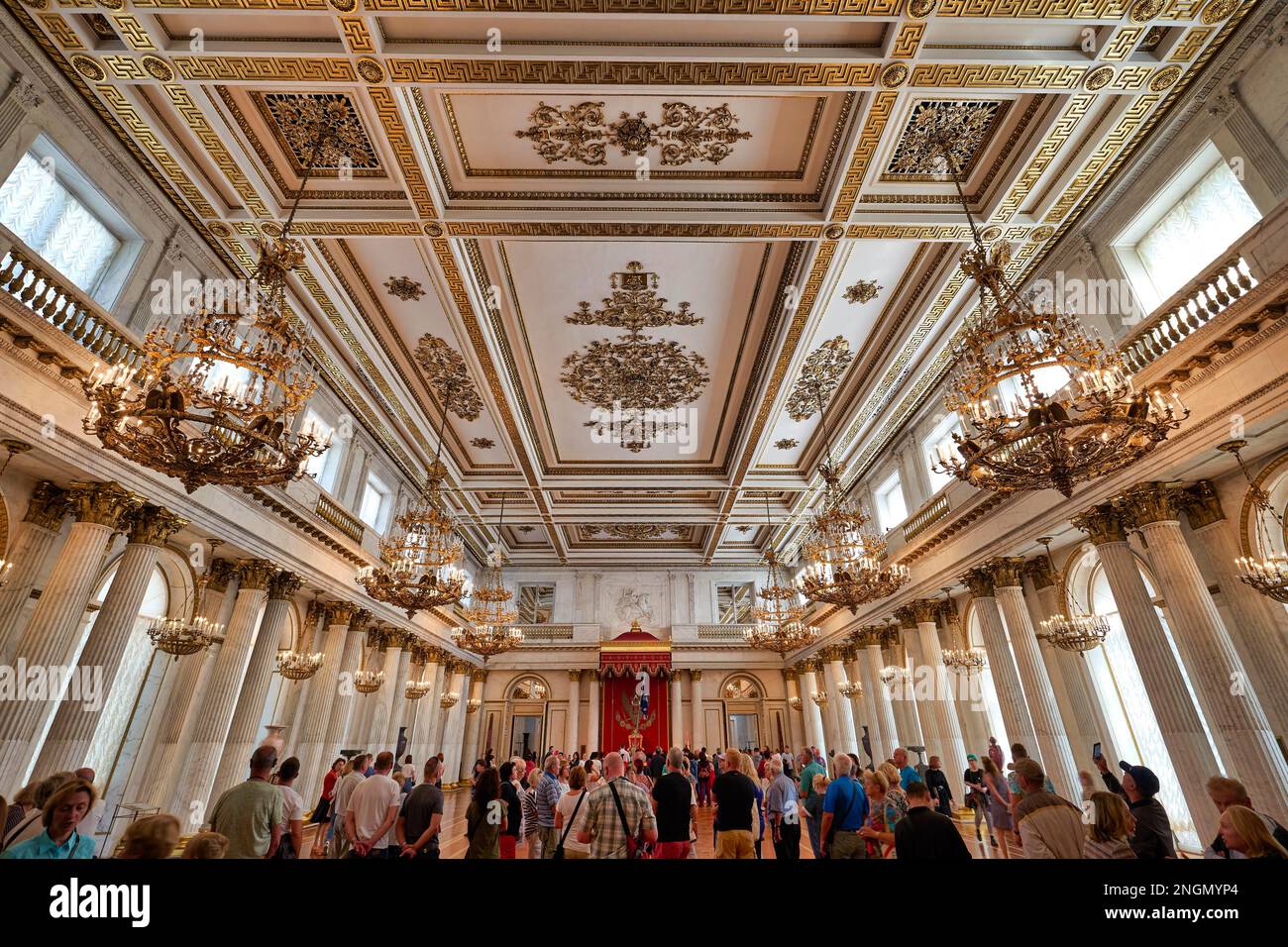 St. Petersburg Russia. The Winter Palace Hermitage Museum Stock Photo