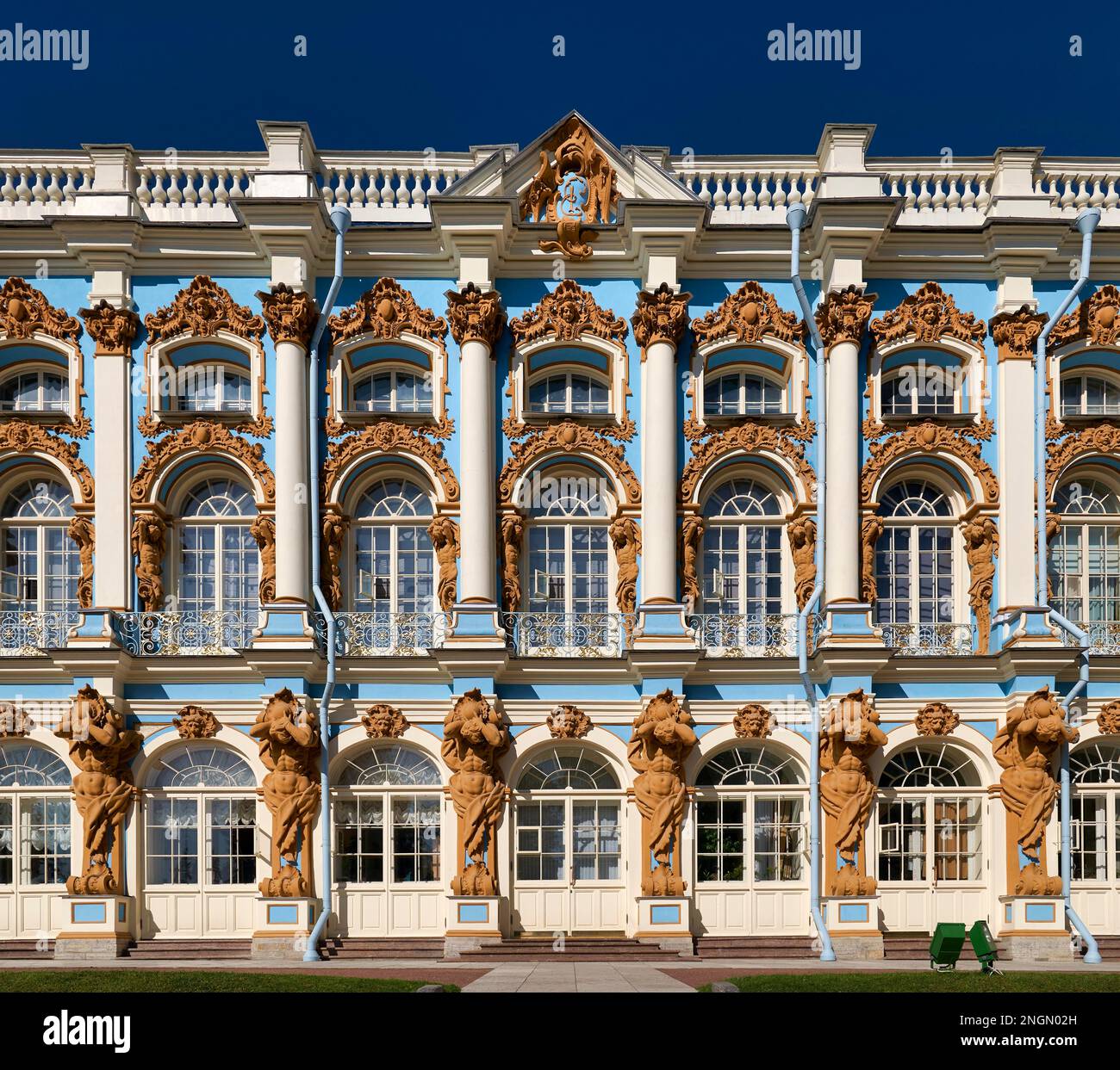 St. Petersburg Russia. Catherine Palace Tsarkoe Selo in Pushkin Stock Photo