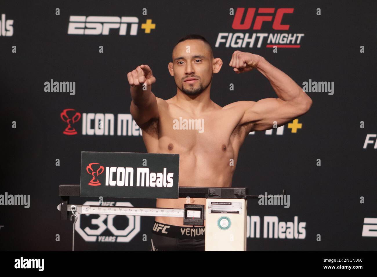 Camilo Ronderos LAS VEGAS, NV - FEBRUARY 17: UFC fighter Juancamilo Ronderos poses on ...