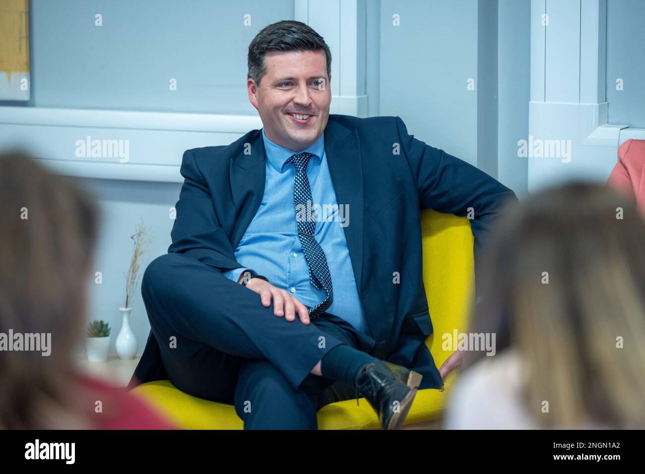Jamie Hepburn Scottish National Party, MSP for Cumbernauld and Kilsyth Minister for Higher Education and Further Education, Youth Employment and Training Stock Photo
