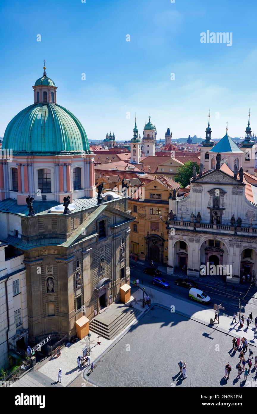 Prague Czech Republic. St. Francis of Assisi church Stock Photo