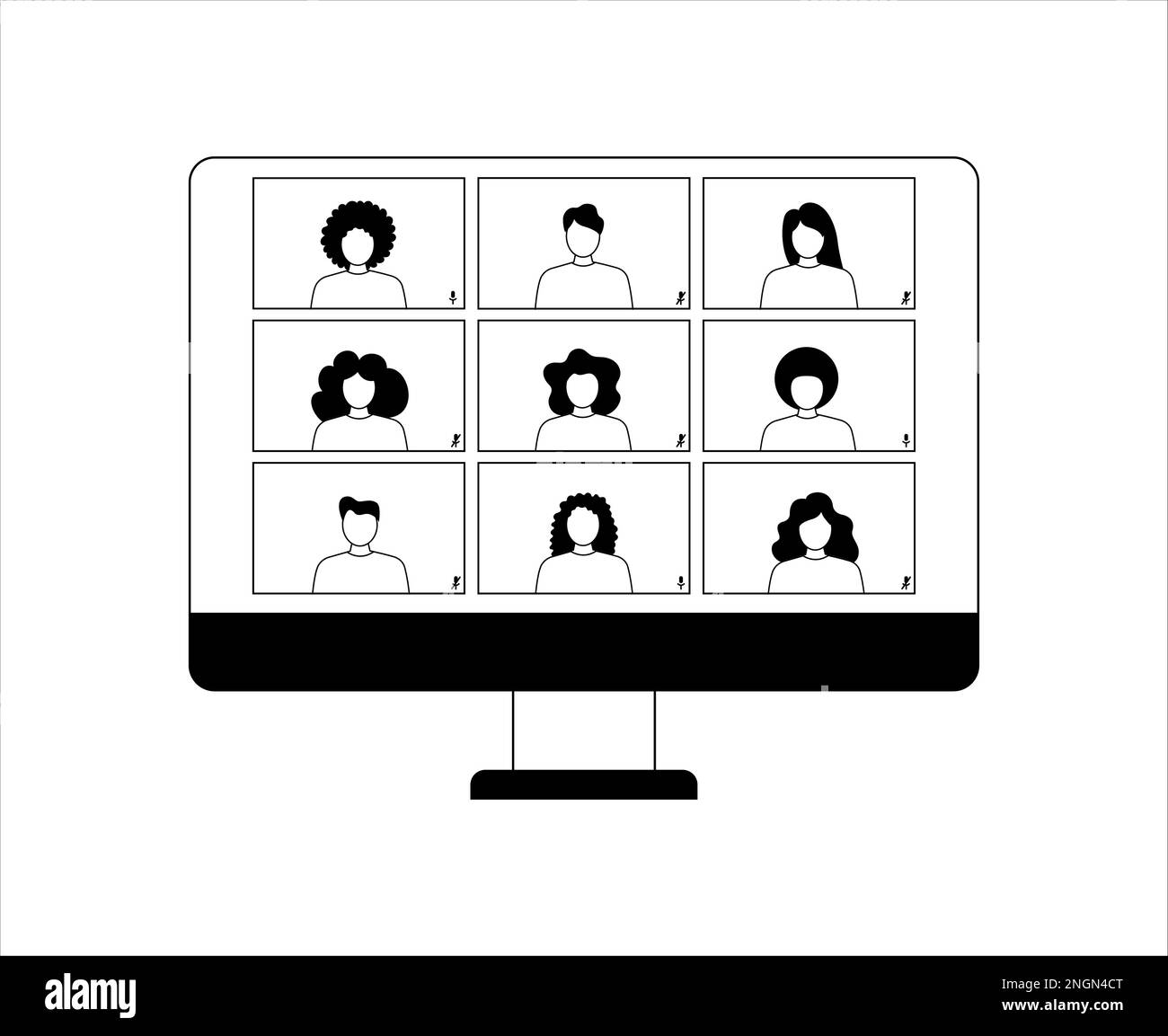 UI UX template for video conferencing and meetings application on ...
