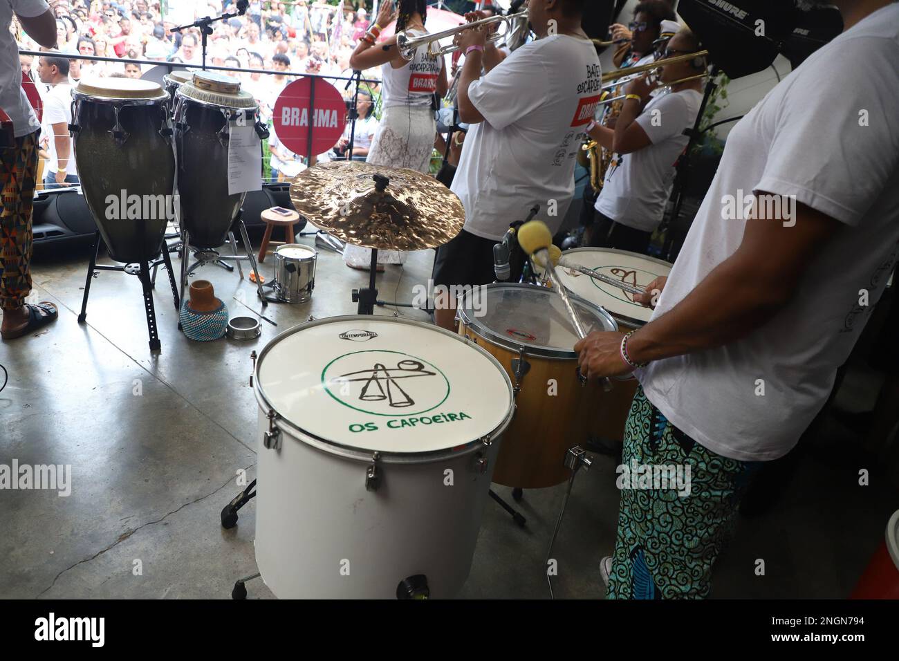 Sao Paulo, Sao Paulo, Brasil. 18th Feb, 2023. (INT) Bloco Os Capoeiras
