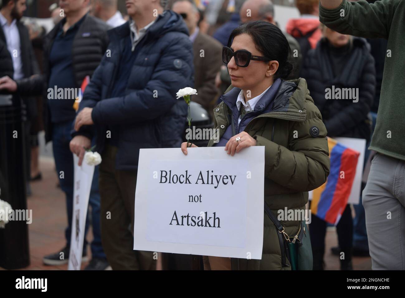 Boston, Massachusetts, USA. 17th Feb, 2023. Protestiing the Blockade of ...