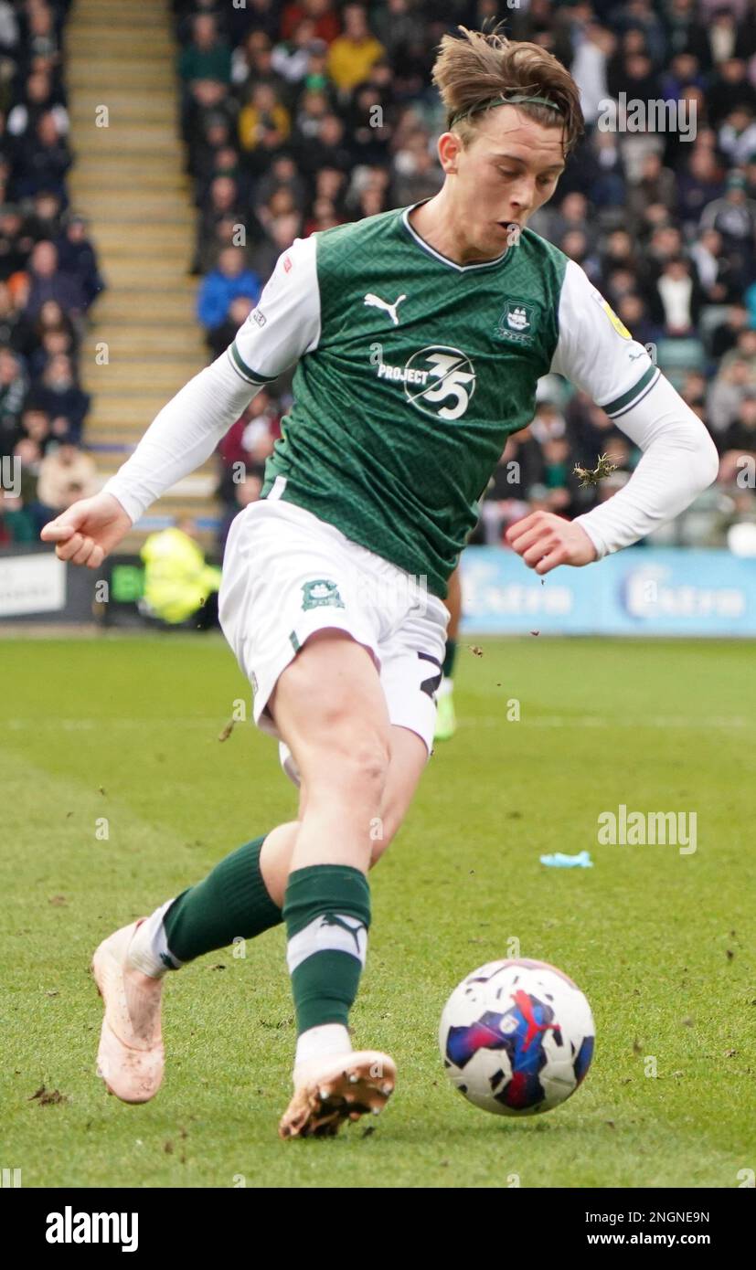 Plymouth England February 18 Plymouths Callum Wright During The Sky Bet League One Between 