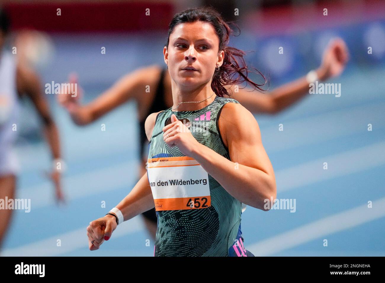 APELDOORN, NETHERLANDS FEBRUARY 18 Demi van den Wildenberg competing on the 60m Women during