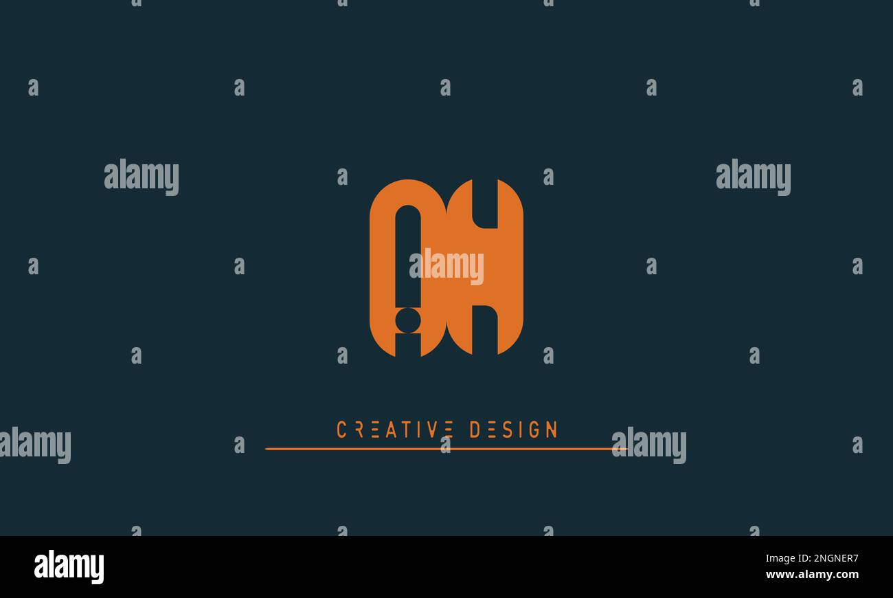 Alphabet letters Initials Monogram logo AN ,NA Stock Vector