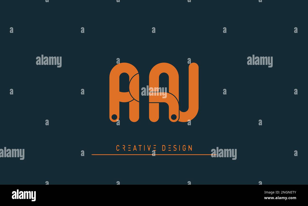 Alphabet letters Initials Monogram logo AN ,NA Stock Vector
