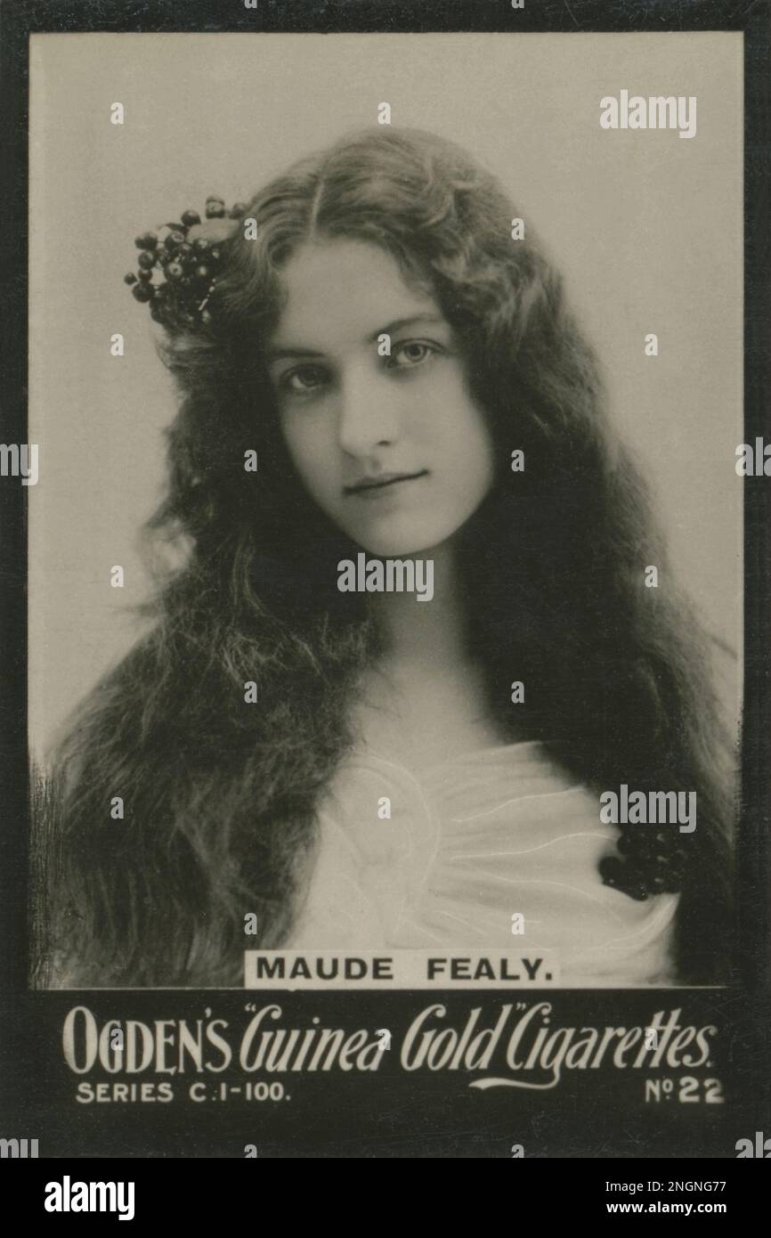 Maude Fealy photo by Burr McIntosh (New York 1902 restored from original Ogden's Guinea Gold