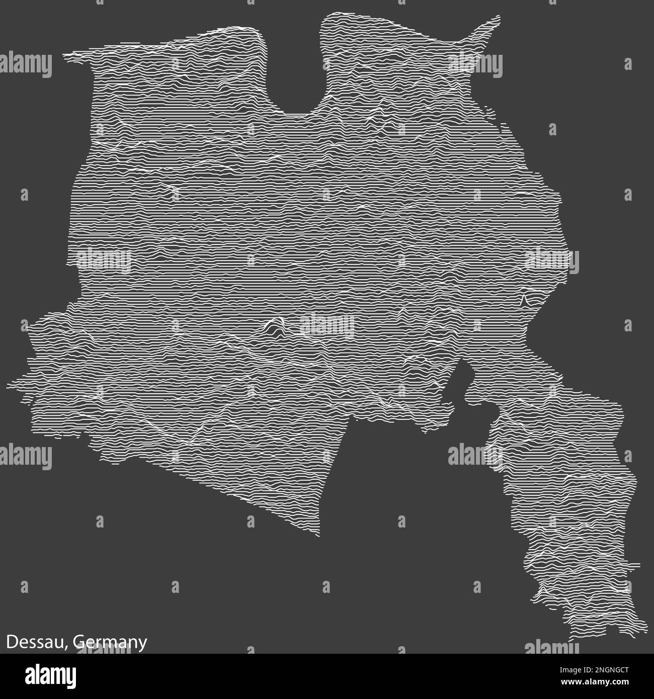 Topographic map germany Black and White Stock Photos & Images - Alamy