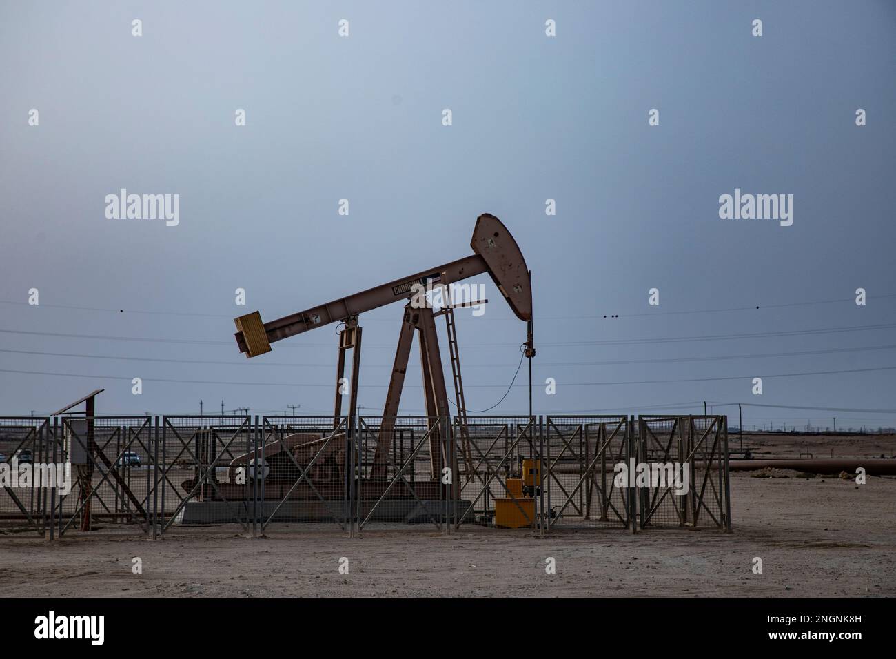 Pumpjack aka oil horse, nodding donkey, oil jack, beam pump raises