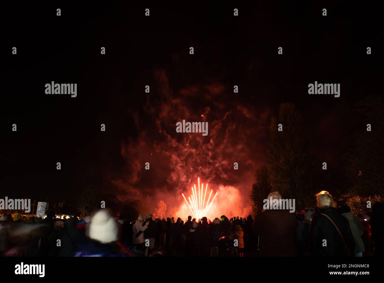 Wallingford Fireworks 2018, at the Kinecroft Stock Photo Alamy
