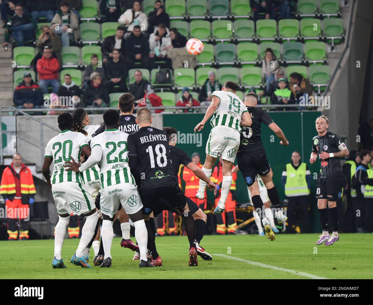 Budapest, Hungary, 18th Feb 2023, Ferencvaros TC draws 1-1 with Kecskemeti  TE in the Groupama Arena, Balint SZENTGALLAY / Alamy Live News Stock Photo  - Alamy