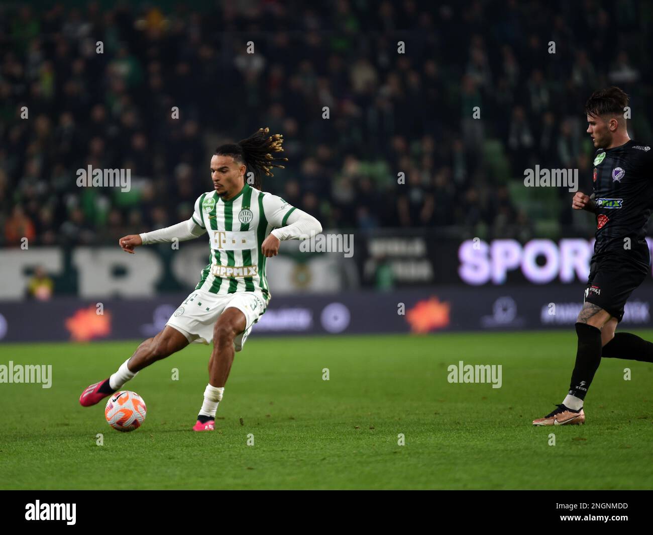 Budapest, Hungary, 18th Feb 2023, Ferencvaros TC draws 1-1 with Kecskemeti  TE in the Groupama Arena, Balint SZENTGALLAY / Alamy Live News Stock Photo  - Alamy