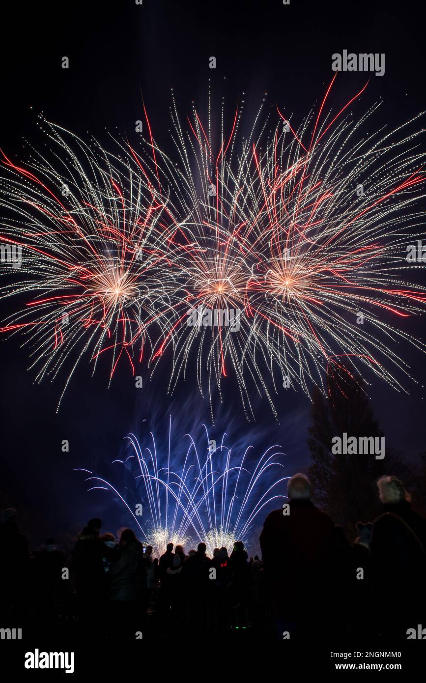 Wallingford Fireworks 2018, at the Kinecroft Stock Photo Alamy