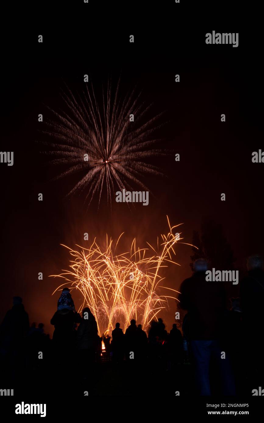 Wallingford Fireworks 2018, at the Kinecroft Stock Photo Alamy