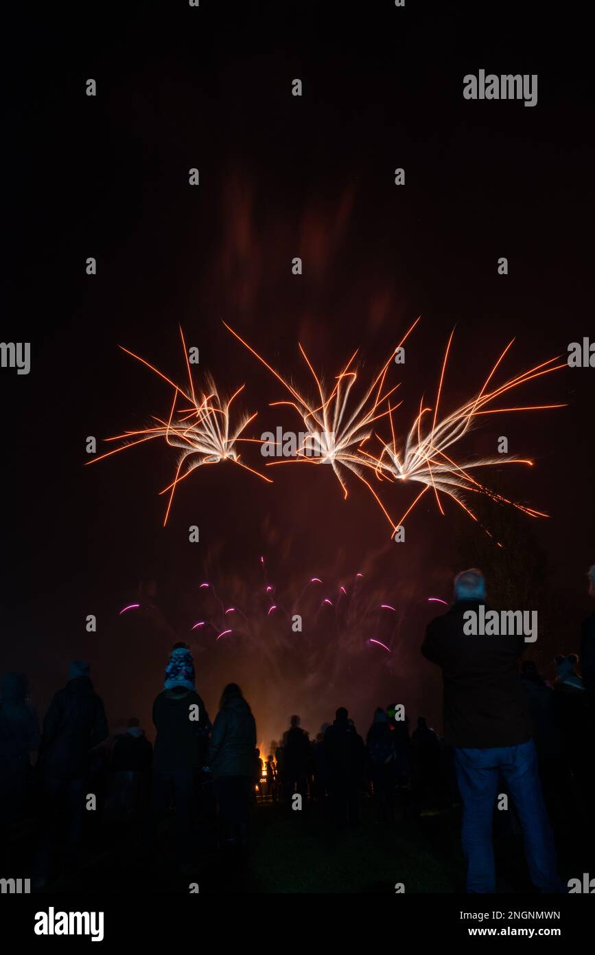 Wallingford Fireworks 2018, at the Kinecroft Stock Photo Alamy