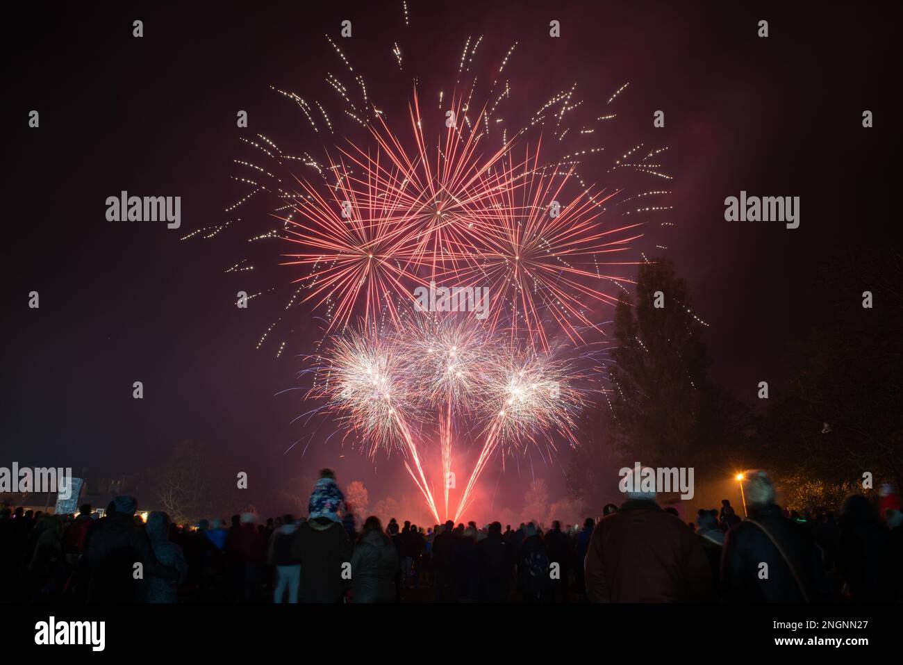 Wallingford Fireworks 2018, at the Kinecroft Stock Photo Alamy