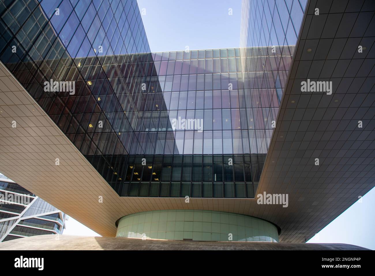 View of modern architecture of Arcapita investment company headquarters