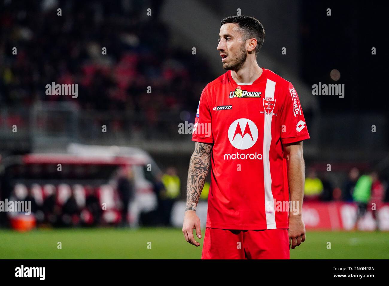 Monza, Italy. 18th Feb, 2023. Patrick Ciurria (AC Monza) during the Italian  championship Serie A football match between AC Monza and AC Milan on  February 18, 2023 at U-Power Stadium in Monza,
