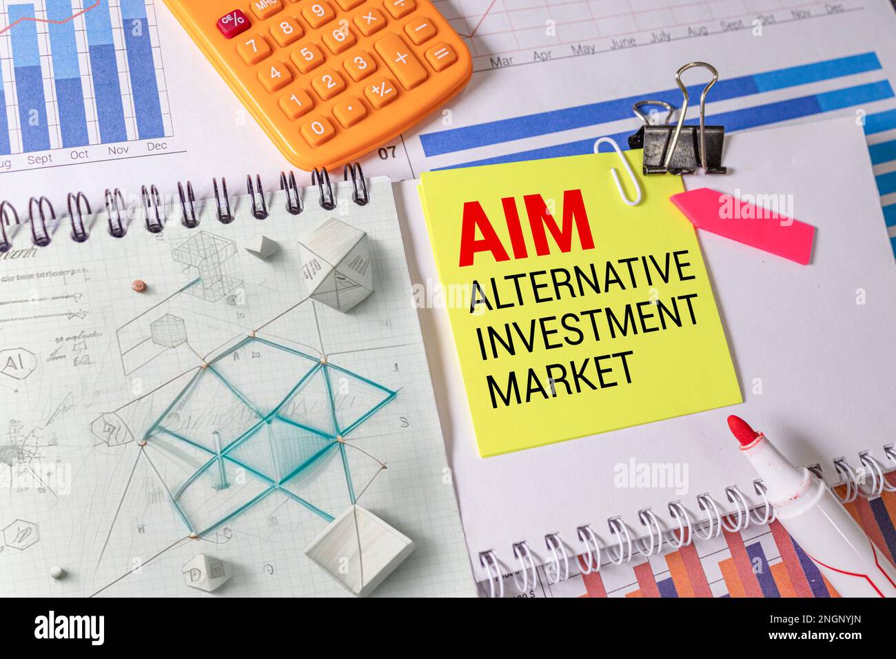 Concept image of Business Acronym AIM Alternative Investment Market ...
