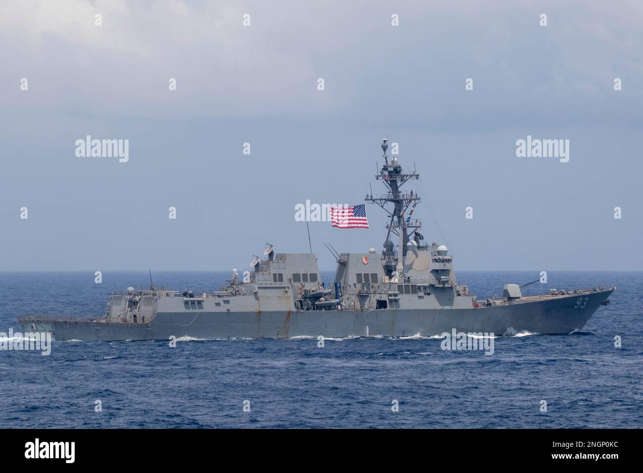 230215-N-SN516-3180 SOUTH CHINA SEA (Feb. 15, 2023) The Arleigh Burke ...