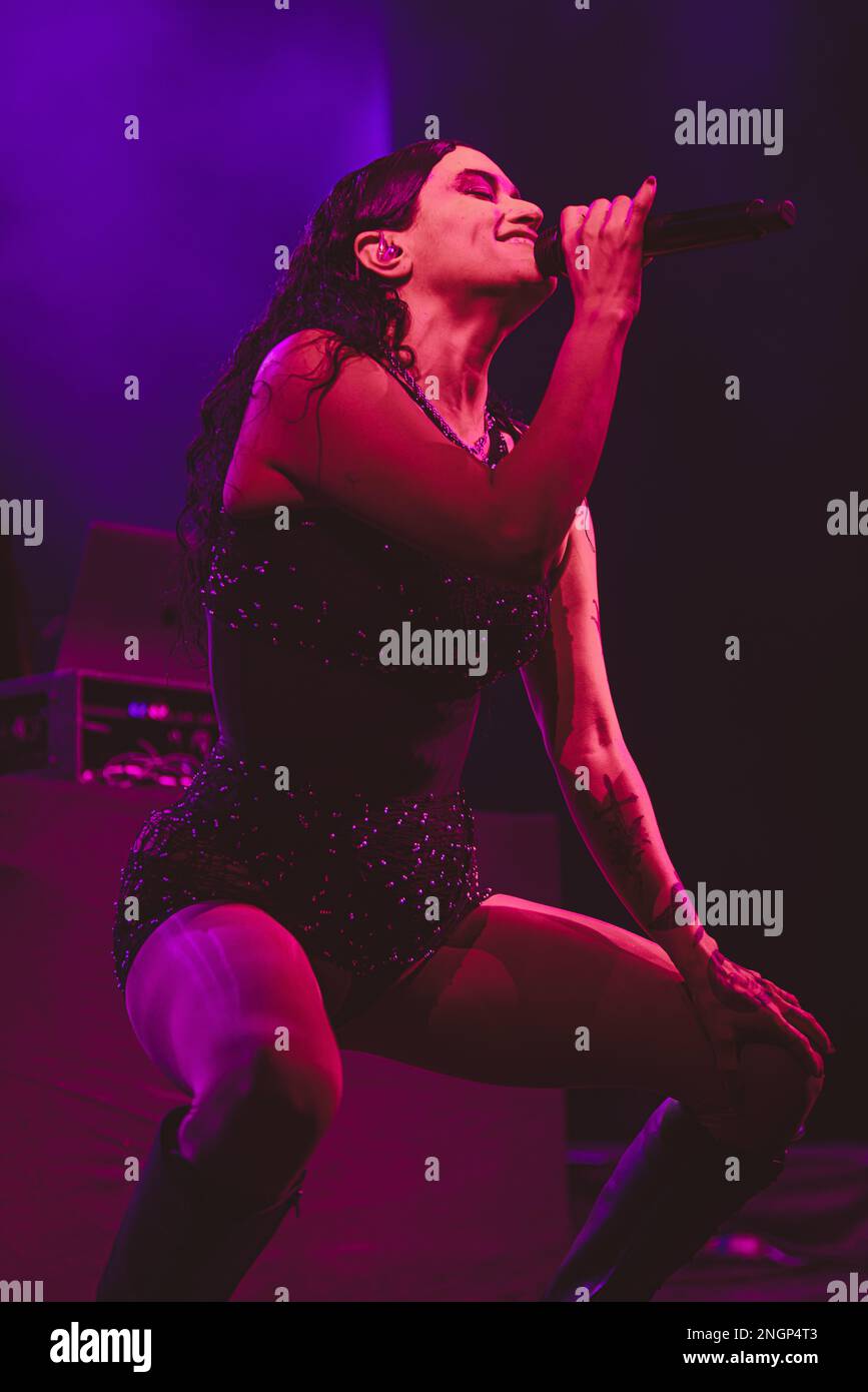 Milan, Italy. 18th Feb, 2023. Empress Of in concert at Fabrique Milano, Italy. Credits: Marco Arici/Alamy live news Stock Photo