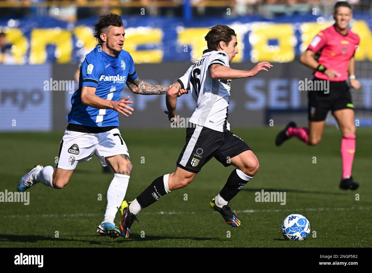 Parma, Italy. 18th Feb, 2023. Tardini Stadium, 18.02.23 Franco Damian  Vazquez (10 Parma) during the Serie B match between Parma and Ascoli at  Tardini Stadium in Parma, Italia Soccer (Cristiano Mazzi/SPP) Credit