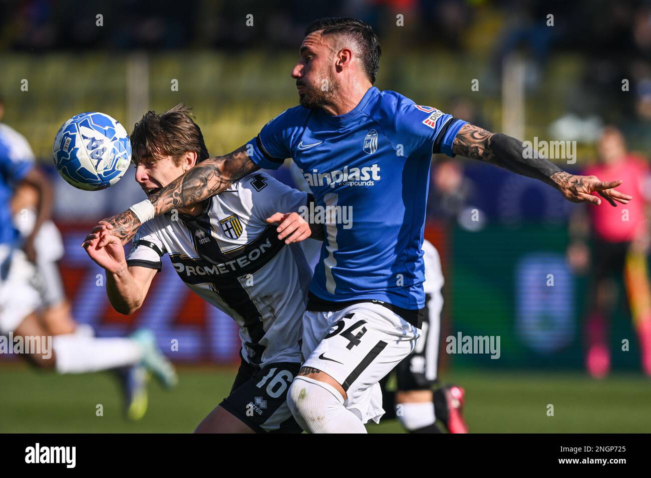 Parma, Italy. 18th Feb, 2023. Tardini Stadium, 18.02.23 Referee Mr.  Niccolo' Baroni during the Serie B match between Parma and Ascoli at  Tardini Stadium in Parma, Italia Soccer (Cristiano Mazzi/SPP) Credit: SPP