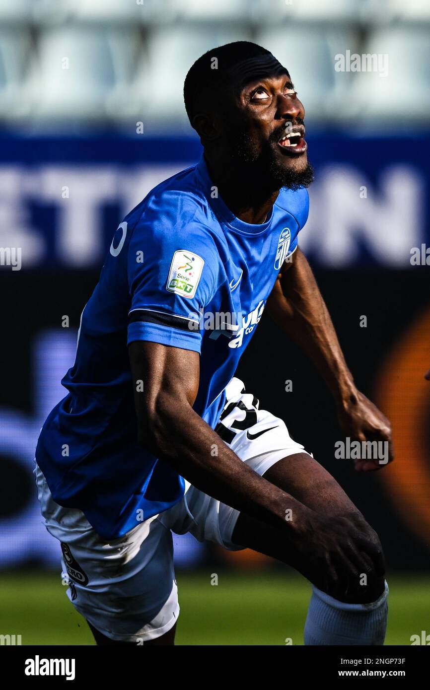 Parma, Italy. 18th Feb, 2023. Tardini Stadium, 18.02.23 Woyo Coulibaly (26  Parma) and Cedric Gondo (15 Ascoli) during the Serie B match between Parma  and Ascoli at Tardini Stadium in Parma, Italia