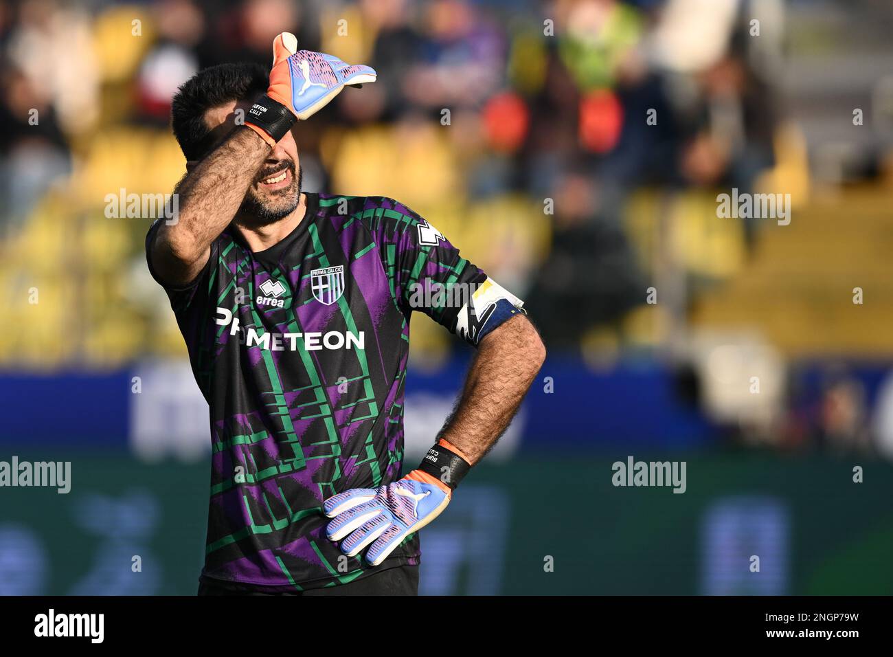 Parma, Italy. 18th Feb, 2023. Tardini Stadium, 18.02.23 Francesco Forte (11  Ascoli) after the Serie B match between Parma and Ascoli at Tardini Stadium  in Parma, Italia Soccer (Cristiano Mazzi/SPP) Credit: SPP