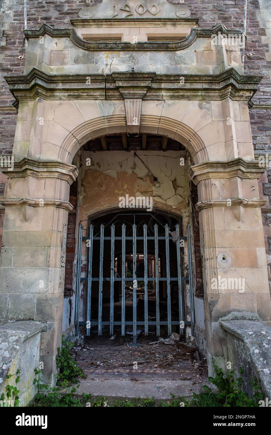 Mid Wales Counties Mental Hospital Stock Photo