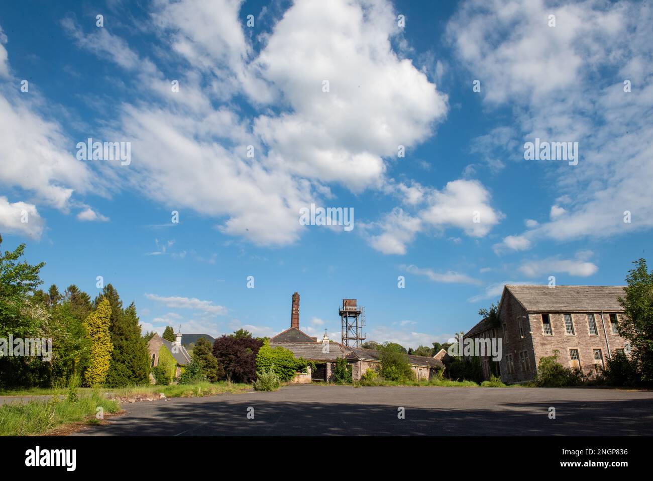 Mid Wales Counties Mental Hospital Stock Photo