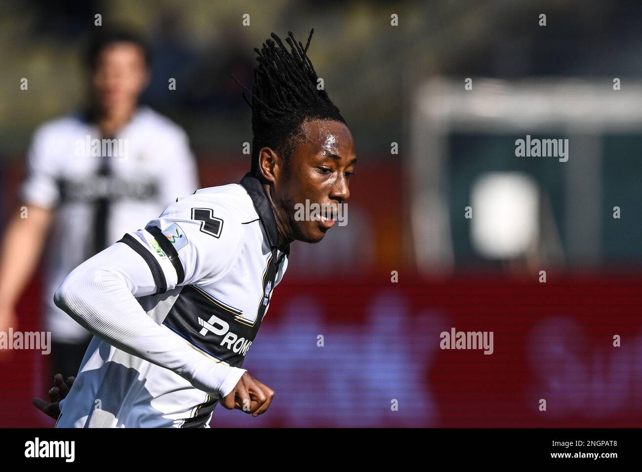 February 18, 2023, Parma, Emilia Romagna, Italy: Tardini Stadium, 18.02.23  Woyo Coulibaly (26 Parma) during the Serie B match between Parma and Ascoli  at Tardini Stadium in Parma, Italia Soccer (Credit Image: ©