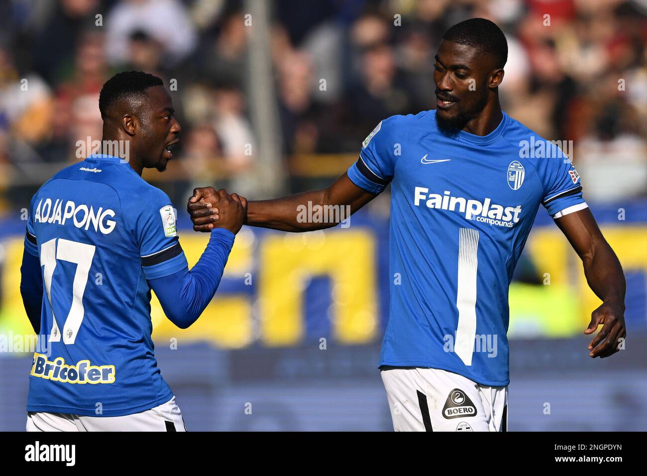 February 18, 2023, Parma, Emilia Romagna, Italy: Tardini Stadium, 18.02.23  Woyo Coulibaly (26 Parma) during the Serie B match between Parma and Ascoli  at Tardini Stadium in Parma, Italia Soccer (Credit Image: ©