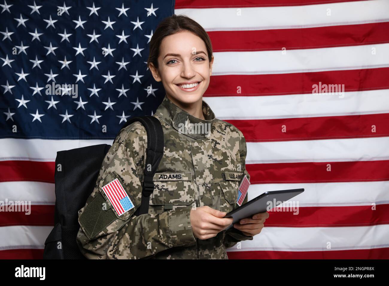 Female military usa benefits hi-res stock photography and images - Alamy