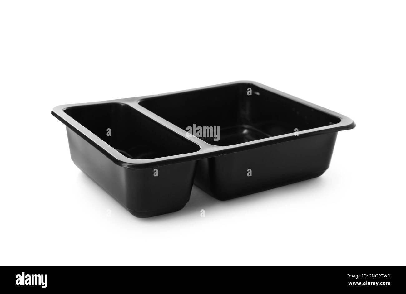 Disposable plastic lunch box isolated on white Stock Photo - Alamy
