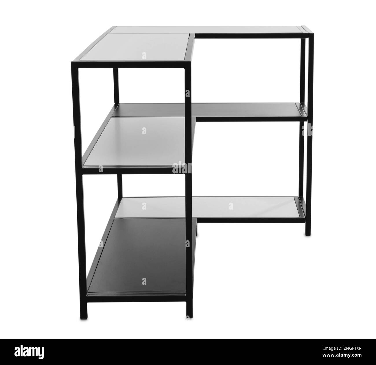 Stylish console table on white background. Interior element Stock Photo ...