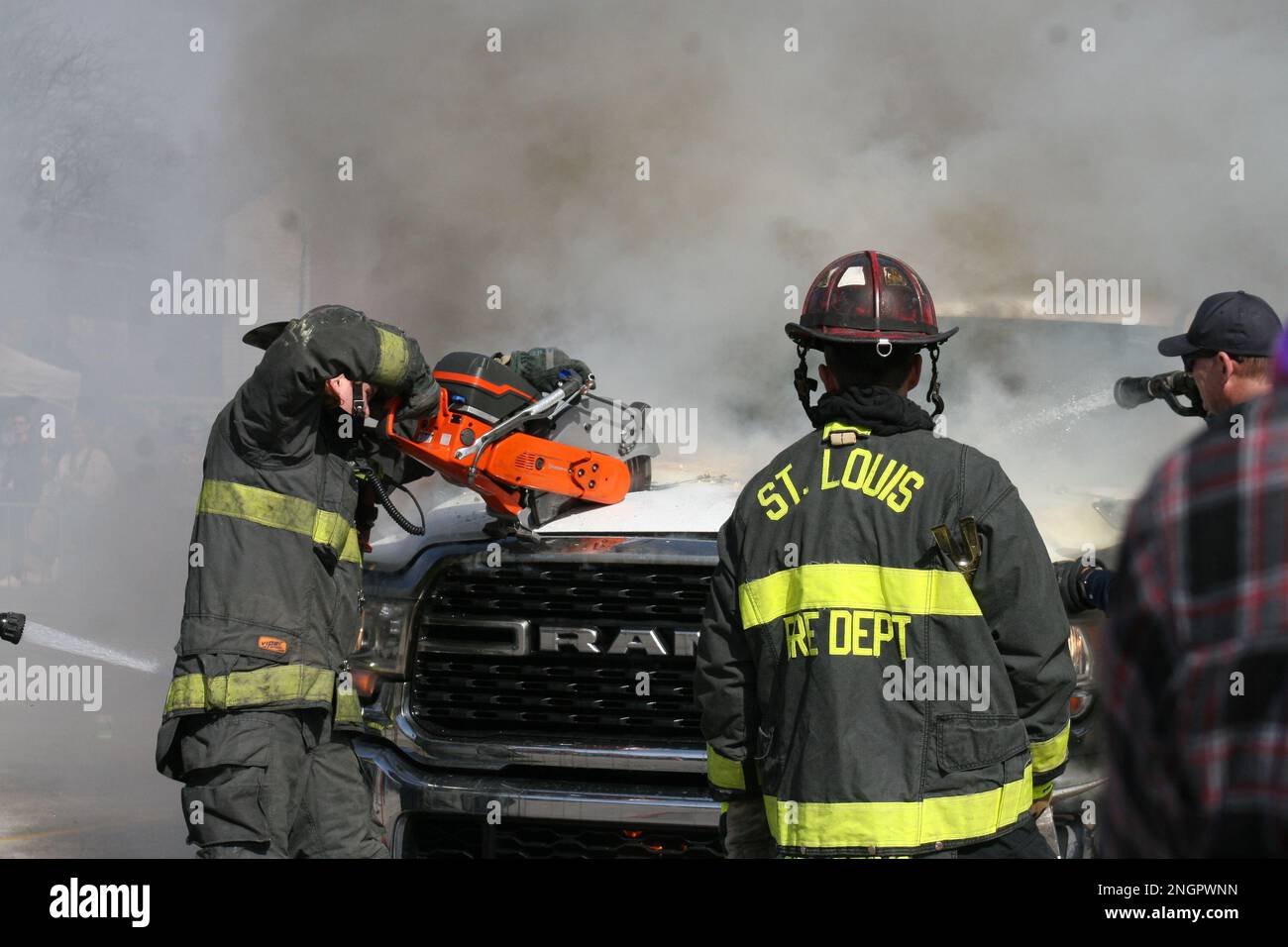 mardi gras float on fire