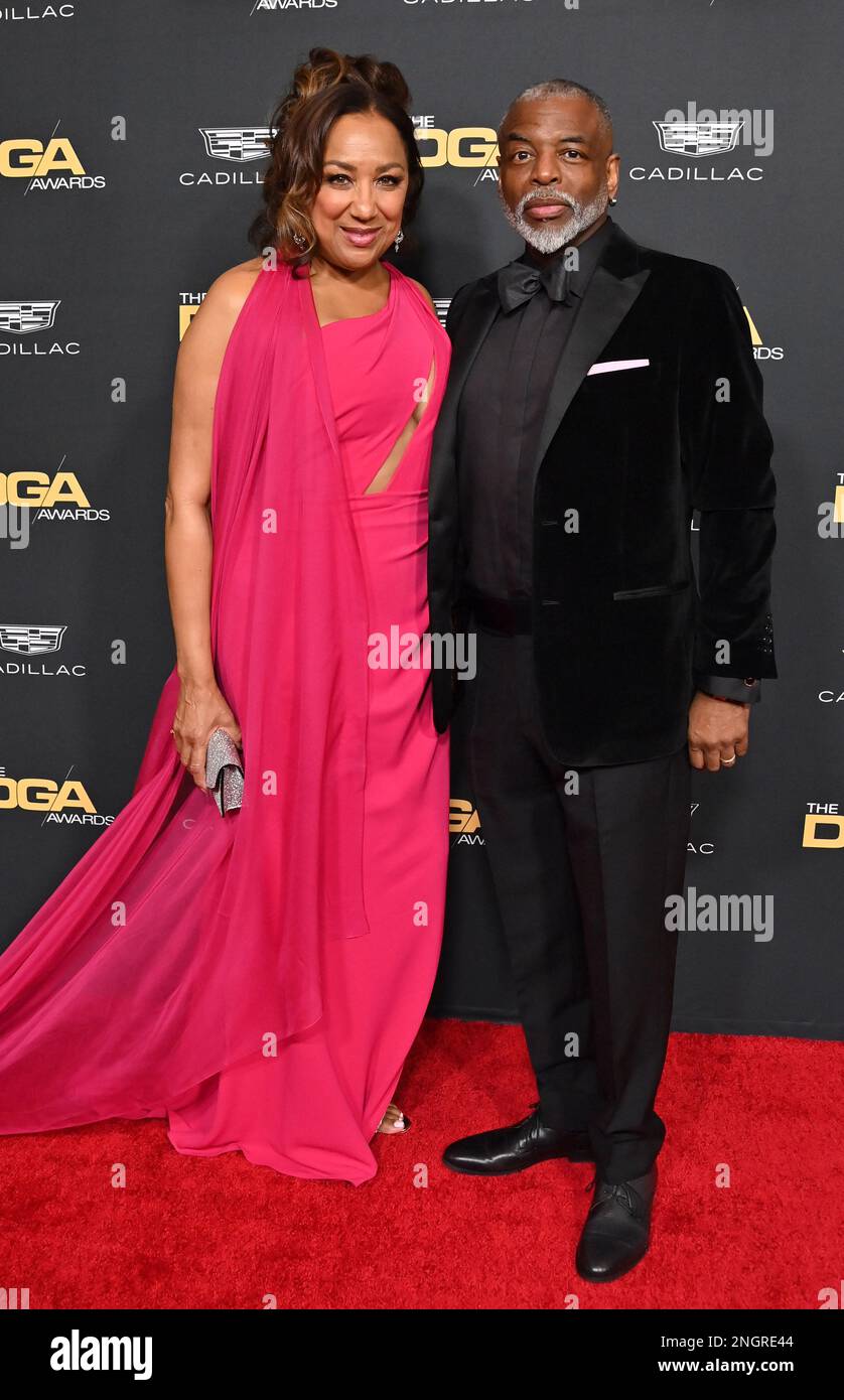 Beverly Hills, USA. 18th Feb, 2023. Levar Burton and Stephanie Cozart