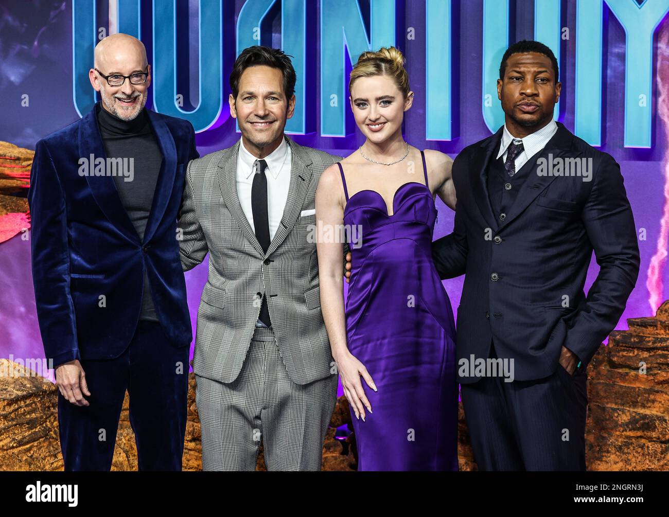 London, UK. 16th Feb, 2023. Peyton Reed, Paul Rudd, Kathryn Newton and ...