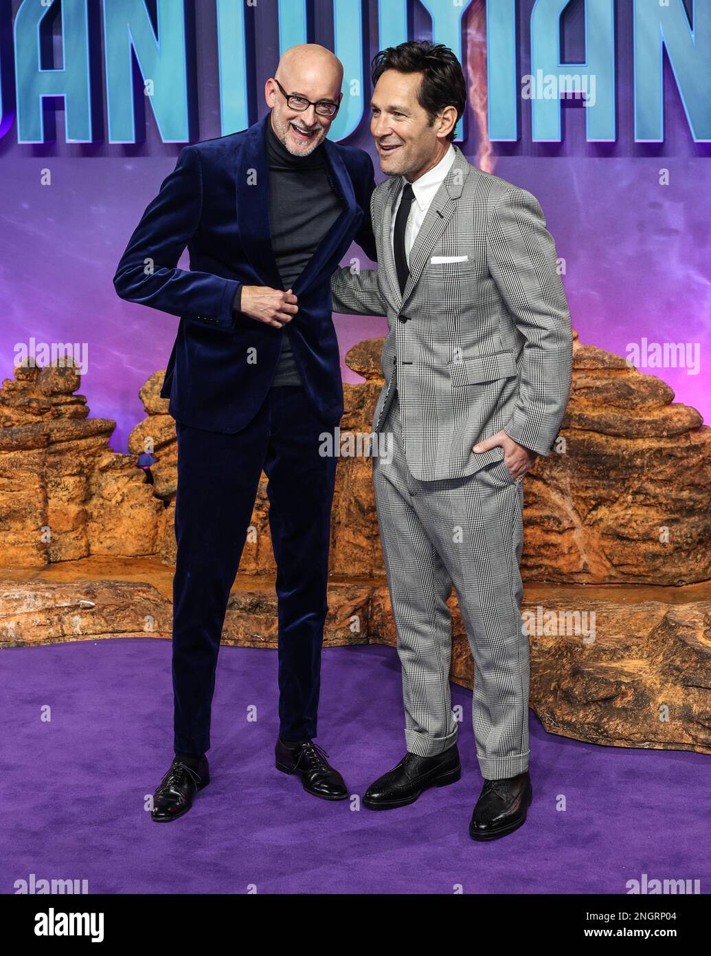 Payton Reeds London, UK. 16th Feb, 2023. Peyton Reed and Paul Rudd seen attending ...