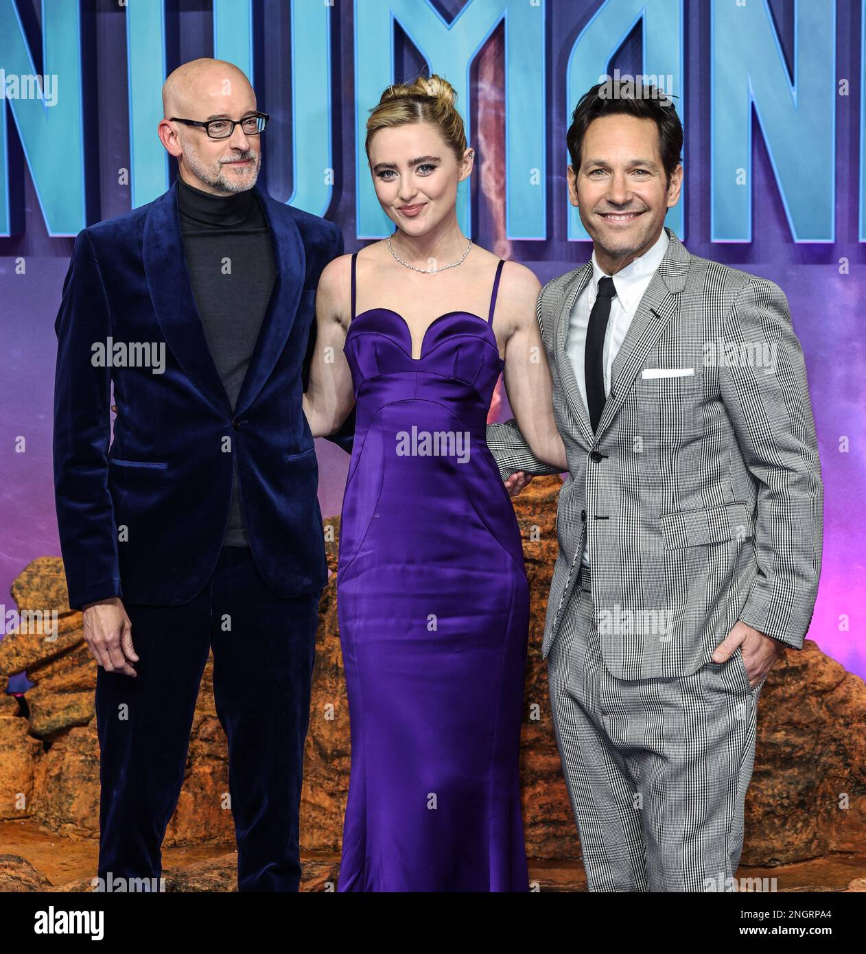 Peyton Reed, Kathryn Newton and Paul Rudd seen attending the UK Gala ...