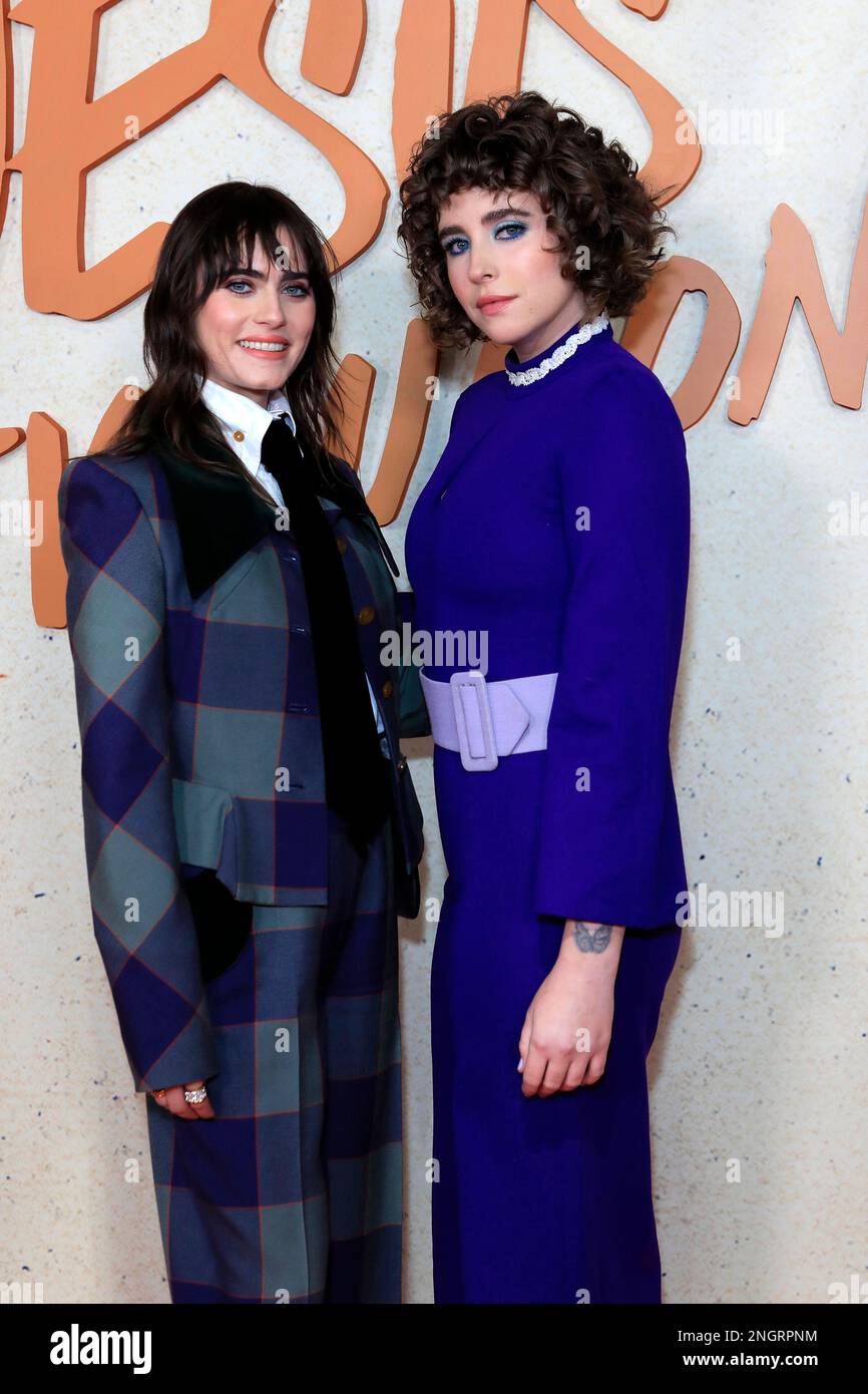 February 15, 2023, Los Angeles, CA, USA: LOS ANGELES - DEC 15: Ally Ioannides, Charlie Patton at the Jesus Revolution Los Angele Premiere at the TCL Chinese Theater on February 15, 2023 in Los Angeles, CA (Credit Image: © Kay Blake/ZUMA Press Wire) EDITORIAL USAGE ONLY! Not for Commercial USAGE! Stock Photo