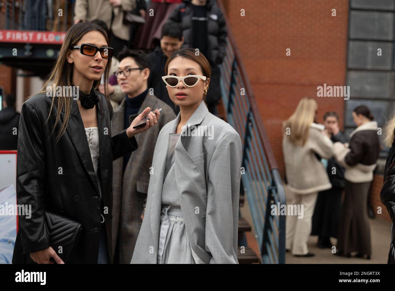 London, UK. 18th Feb, 2023. Isabella Charlotta Poppius and Rosie Lai