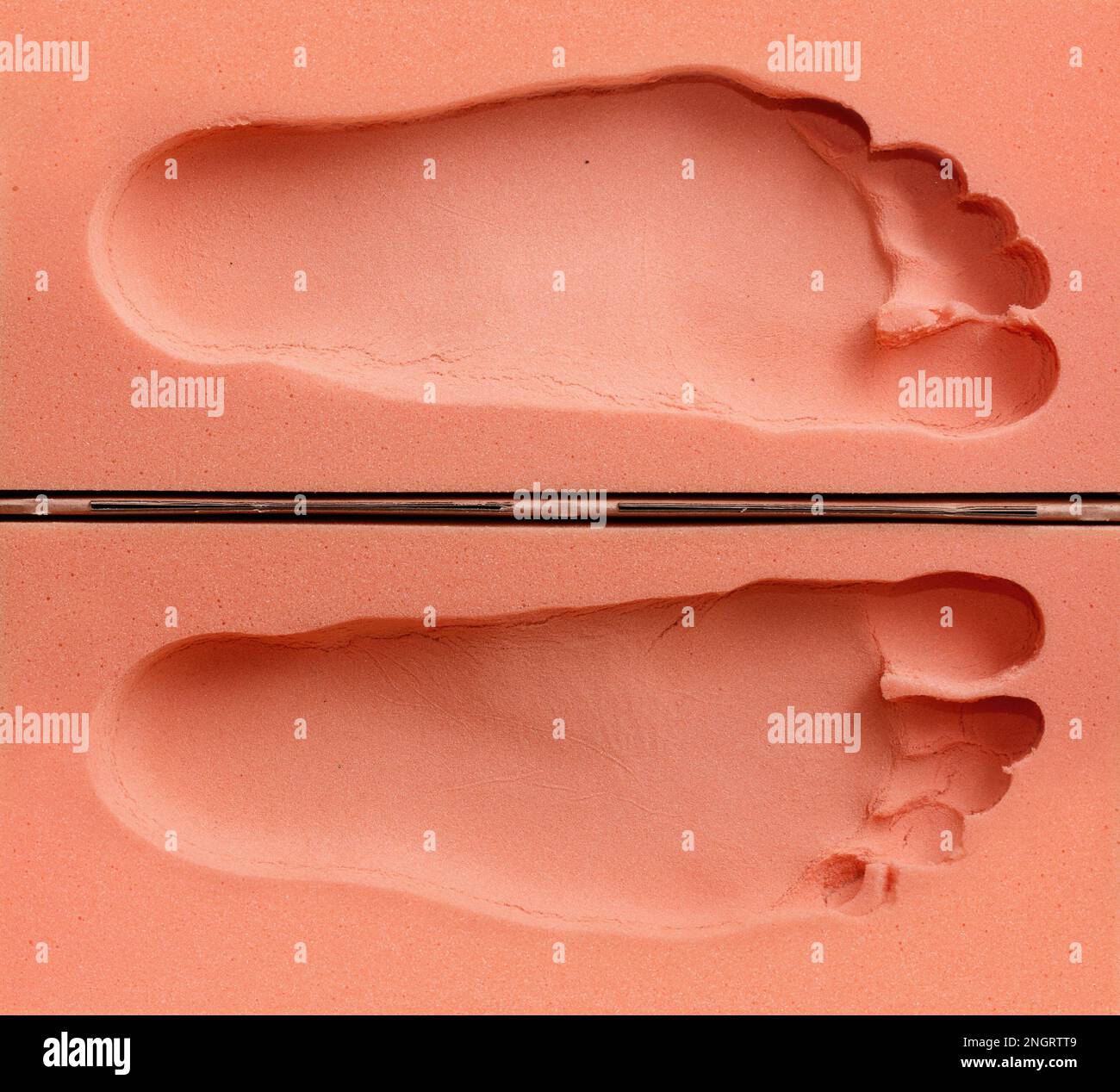 foam footprints or mold measurement from block to create custom made