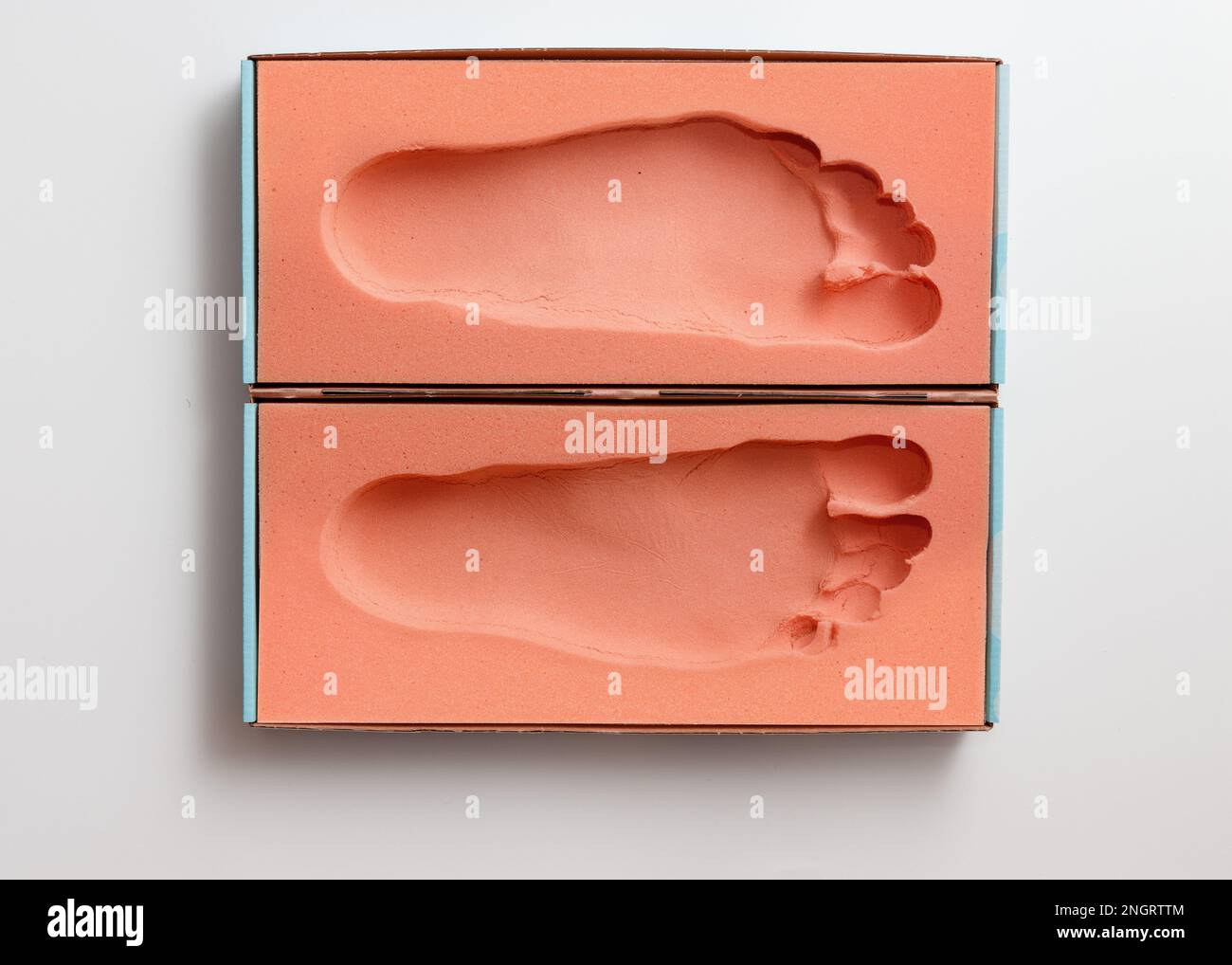 Orthopedic foam footprints or mold measurement from block to create
