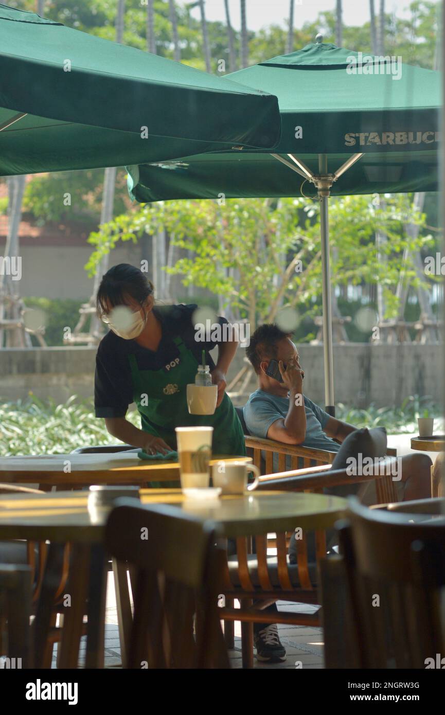 Starbucks Coffee Shop Central Festival Mall Pattaya Thailand Stock