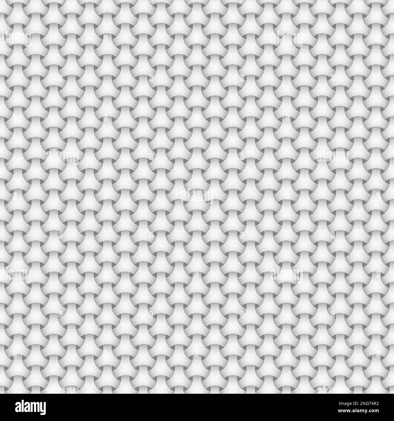 Interlace Circles Seamless Pattern. Vector Tileable Neutral Background Stock Vector