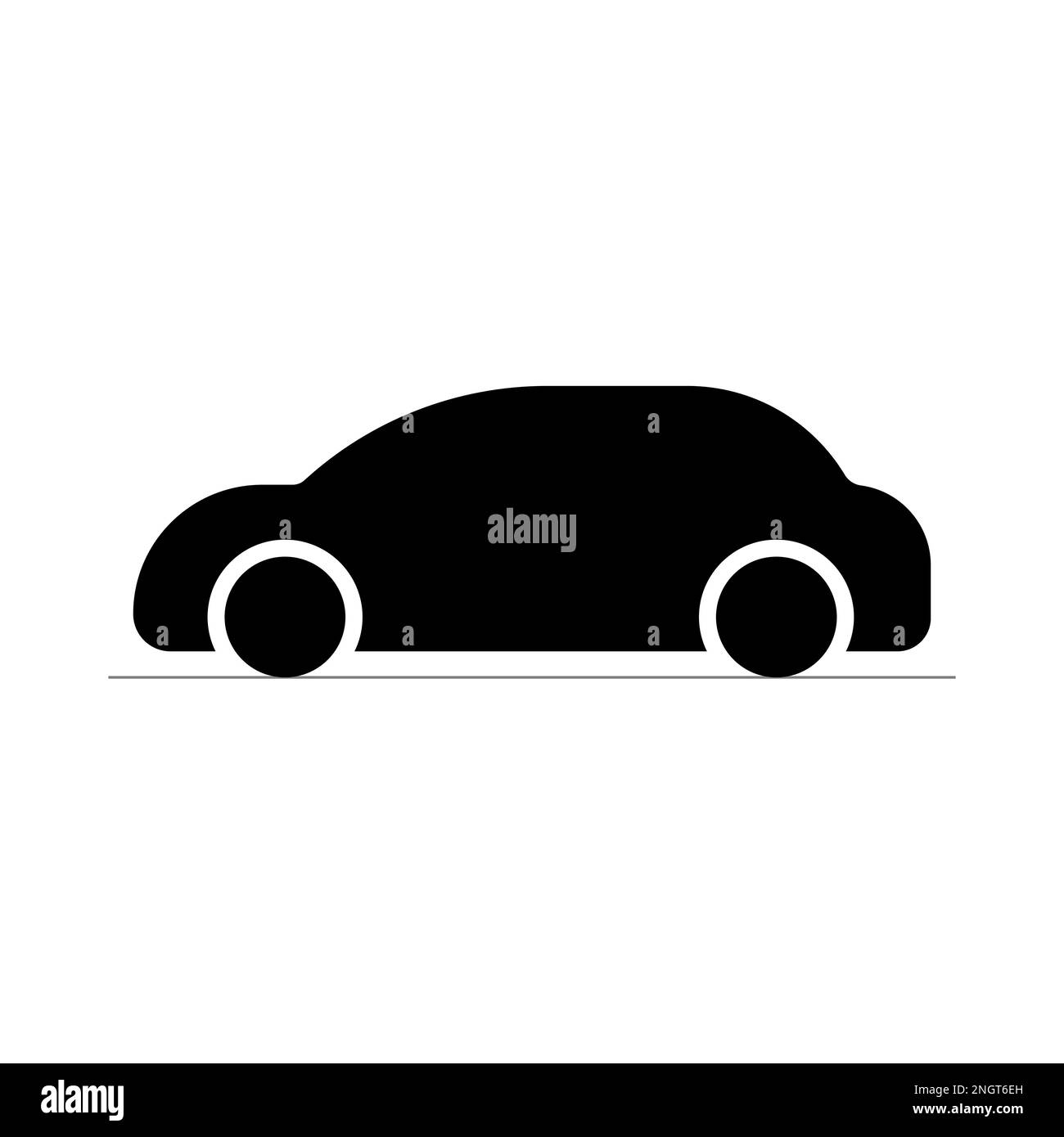 Car Vector Icon, Vehicles Transport silhouette Isolated on white background for mobile apps and web Stock Vector